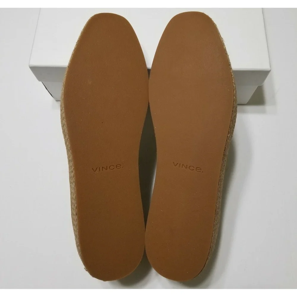 Vince Saxon‎ Suede Platform Espadrille Slip On Sneakers Olivewood NWOB Size 8.5